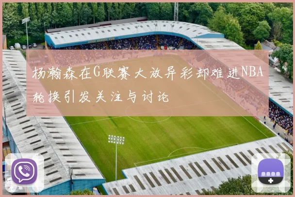 杨瀚森在G联赛大放异彩却难进NBA轮换引发关注与讨论